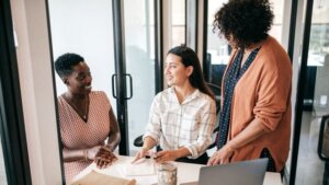 business team in the office